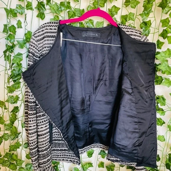 Zara Tweed Moto Jacket - Picture 5 of 8